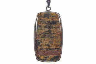 Blue Tiger's Eye Pendant (Necklace) - Sterling Silver #241276