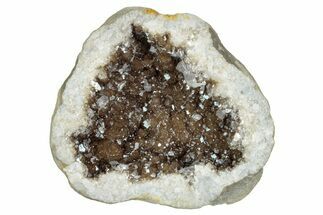 Keokuk Quartz Geode with Calcite Crystals (Half) - Missouri #239021