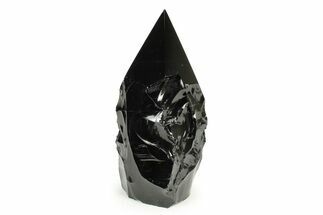 Free-Standing Polished Obsidian Point - Mexico #242437