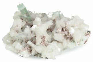 Gemmy Apophyllite Crystals with Stilbite - India #243887