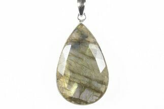 Faceted, Labradorite Pendant (Necklace) - Sterling Silver #243989
