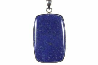 Polished Lapis Lazuli Pendant (Necklace) - Sterling Silver #243978