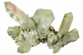 Chlorite Included Quartz Crystal Cluster - Pakistan #244308