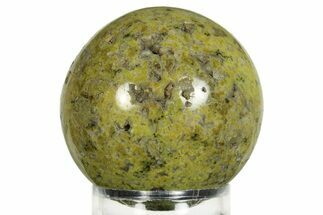 Polished Green Opal Sphere - Madagascar #244588