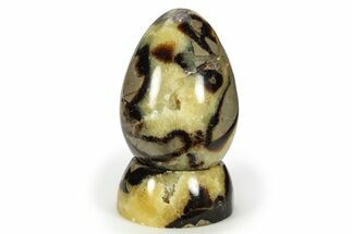 Polished Septarian Egg with Stand - Madagascar #245319