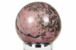 Polished Rhodonite Sphere - Madagascar #245338