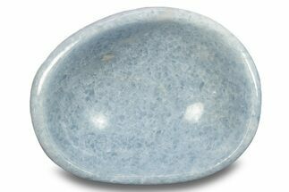 Polished Blue Calcite Bowl - Madagascar #245436