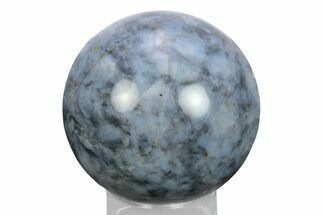 Polished Blue Quartz Sphere - Madagascar #245459