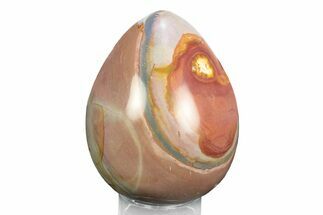 Polished Polychrome Jasper Egg - Madagascar #245716