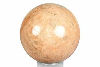 Polished Peach Moonstone Sphere - Madagascar #245988