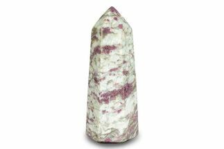 Polished Rubellite (Tourmaline) & Quartz Tower - Madagascar #245476