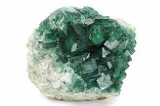 Green, Fluorescent, Cubic Fluorite Crystals - Madagascar #246156