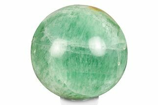 Polished Green Fluorite Sphere - Madagascar #246101