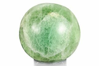 Polished Green Fluorite Sphere - Madagascar #246103