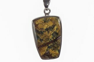 Blue Tiger's Eye Pendant (Necklace) - Sterling Silver #241294