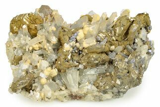 Lustrous Pyrite and Galena Crystals on Quartz - Mitrovica, Kosovo #246310