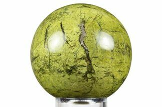 Polished Green Opal Sphere - Madagascar #246440