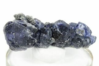 Purple Cube-Dodecahedron Fluorite on Sparkling Quartz - China #246506