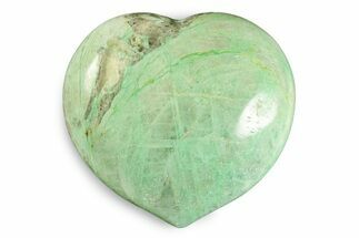 Polished Garnierite Heart - Madagascar #246693