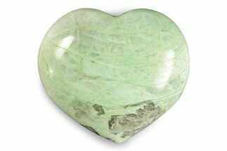 Polished Garnierite Heart - Madagascar #246701