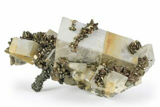 Glittering Marcasite Crystal Stalactites w/ Barite - Linwood Mine #246661