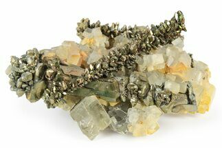Glittering Marcasite Crystal Stalactites on Barite - Linwood Mine #246668