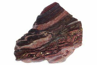 Polished Tiger Iron Stromatolite Slab - Billion Years #247776