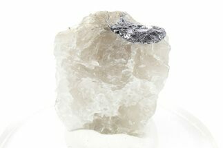 Gleaming Molybdenite in Quartz - La Corne, Canada #247809