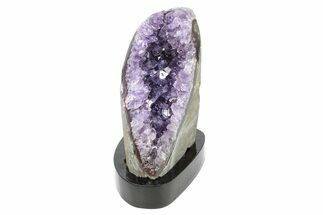 Amethyst Cluster With Wood Base - Uruguay #249750