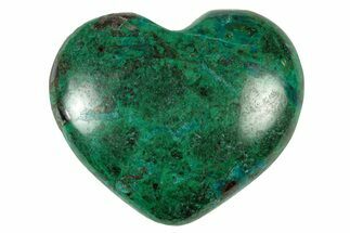 Polished Malachite & Chrysocolla Heart - Peru #250300