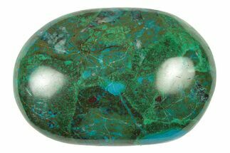 Polished Chrysocolla and Malachite Stone - Peru #250338