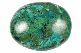 Polished Chrysocolla and Malachite Stone - Peru #250343