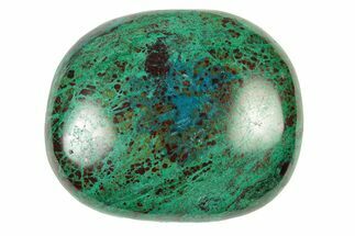 Polished Chrysocolla and Malachite Stone - Peru #250345