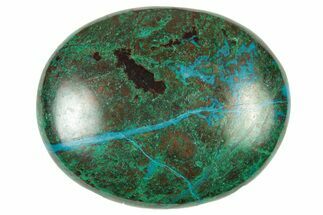 Polished Chrysocolla and Malachite Stone - Peru #250364