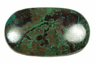 Polished Chrysocolla and Malachite Stone - Peru #250366