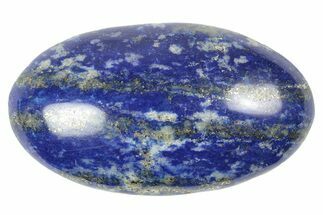 Polished Lapis Lazuli Palm Stone - Pakistan #250684