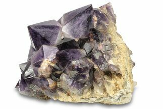Deep Purple Amethyst Crystal Cluster With Huge Crystals #250743