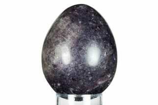 Polished Purple Lepidolite Egg - Madagascar #250841