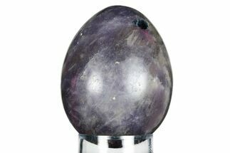 Polished Purple Lepidolite Egg - Madagascar #250842