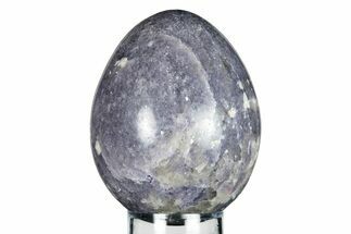 Polished Purple Lepidolite Egg - Madagascar #250865