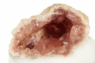 Pink Amethyst Geode Section - Big Crystals! - Argentina #250537