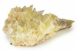 Golden Yellow Dogtooth Calcite Crystal Cluster - Pakistan #251674