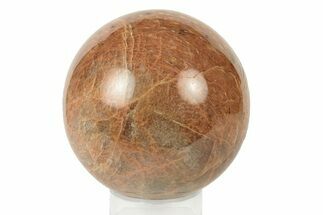 Polished Peach Moonstone Sphere - Madagascar #252017