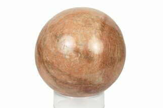 Polished Peach Moonstone Sphere - Madagascar #252036