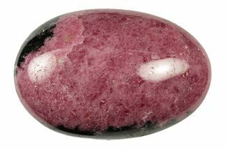 Polished Rhodonite Palm Stone - Madagascar #252223