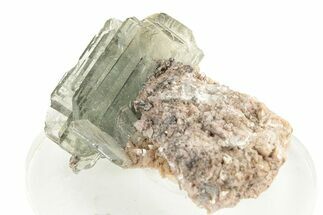 Glass-Clear Blue Bladed Barite Crystal Cluster - Peru #252504
