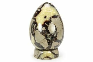 Polished Septarian Egg with Stand - Madagascar #252812