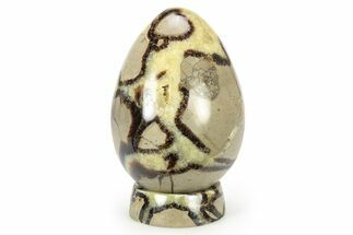 Polished Septarian Egg with Stand - Madagascar #252819