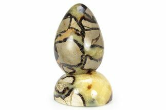 Polished Septarian Egg with Stand - Madagascar #252829