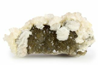 Dolomite Crystals on Gemmy Yellow Fluorite - Moscona Mine, Spain #188285